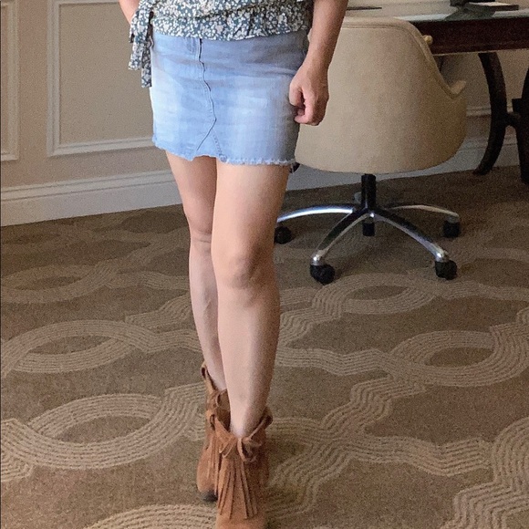 Indigo Rein mini denim skirt size 7 - Picture 9 of 9